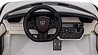 Дитяча акумуляторна машинка Lamborghini SIAN Біла, фото 10