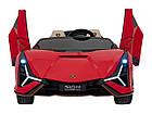 Дитяча акумуляторна машинка Lamborghini SIAN Red, фото 2
