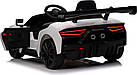 Дитяча акумуляторна машинка Maserati MC20 GT2 Біла, фото 8