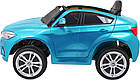 Дитяча акумуляторна машинка BMW X6M Синя, фото 2