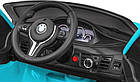 Дитяча акумуляторна машинка BMW X6M Синя, фото 8