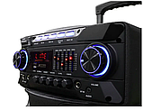 Портативна акумуляторна акустична колонка ZXX‑9292 60 Вт 10" з LED‑підсвічуванням, Bluetooth і ПДУ, фото 3