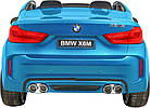 Дитяча акумуляторна машинка BMW X6M XXL для 2 дітей Синя, фото 4