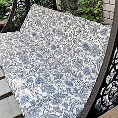 Подушки / м'яка основа для гойдалки "Дубай"  (стьобані, двосторонні) "Грецький сад"