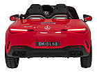Дитяча акумуляторна машинка Mercedes Benz AMG SL63 Червона, фото 6