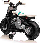 Дитячий акумуляторний мотоцикл Motorek Future 88 Білий, фото 4