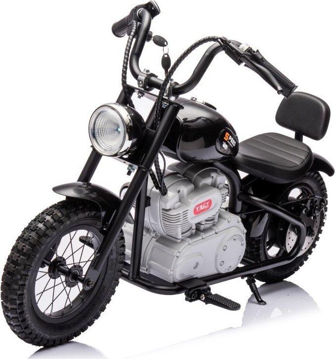 Дитячий акумуляторний мотоцикл SPEED Чорний, фото 1