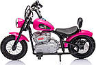 Дитячий акумуляторний мотоцикл SPEED Power Рожевий, фото 2