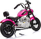 Дитячий акумуляторний мотоцикл SPEED Power Рожевий, фото 5