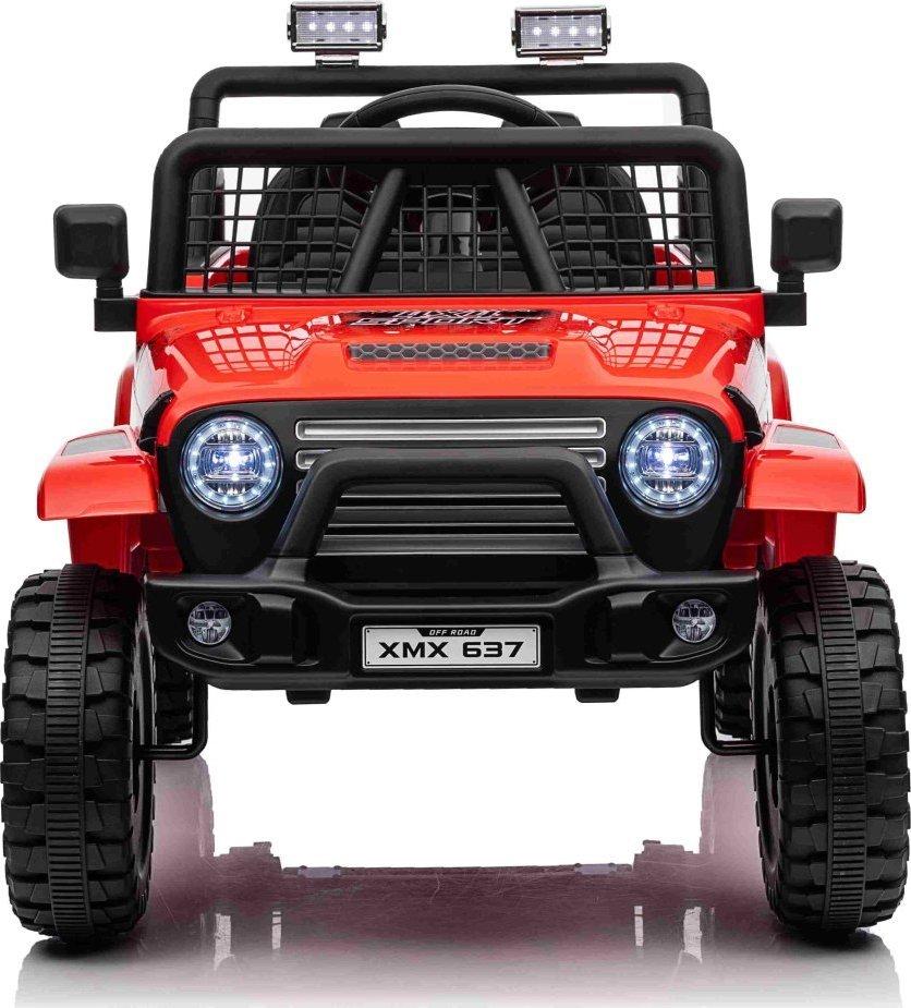 Дитячий акумуляторний позашляховик 4х4 СПОРТИВНИЙ червоний, фото 1