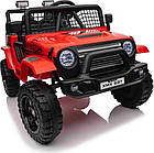 Дитячий акумуляторний позашляховик 4х4 СПОРТИВНИЙ червоний, фото 3