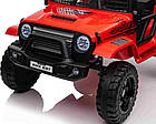 Дитячий акумуляторний позашляховик 4х4 СПОРТИВНИЙ червоний, фото 4