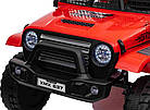 Дитячий акумуляторний позашляховик 4х4 СПОРТИВНИЙ червоний, фото 5