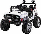 Дитячий акумуляторний позашляховик OFF ROAD Білий, фото 2