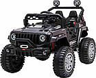 Дитячий акумуляторний позашляховик OFF ROAD Чорний, фото 2