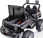 Дитячий акумуляторний позашляховик OFF ROAD Чорний, фото 7