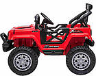 Дитячий акумуляторний позашляховик OFF ROAD Червоний, фото 3