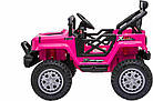 Дитячий акумуляторний позашляховик OFF ROAD Рожевий, фото 3