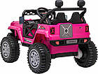 Дитячий акумуляторний позашляховик OFF ROAD Рожевий, фото 4