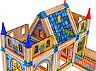 Дерев'яні конструктори для дітей 3+ Барвистий набір з 128 ел. для будівництва будинку, фото 3