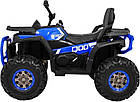 Дитячий акумуляторний квадроцикл Quad ATV Desert Синій, фото 2