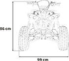 Дитячий акумуляторний квадроцикл RENEGADE HIPERFECT 125CC Червоний, фото 8