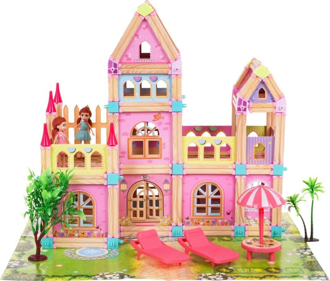 Дерев'яний будинок принцеси з блоків 183 ел. для дітей 3+, фото 1
