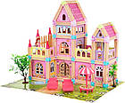 Дерев'яний будинок принцеси з блоків 183 ел. для дітей 3+, фото 3
