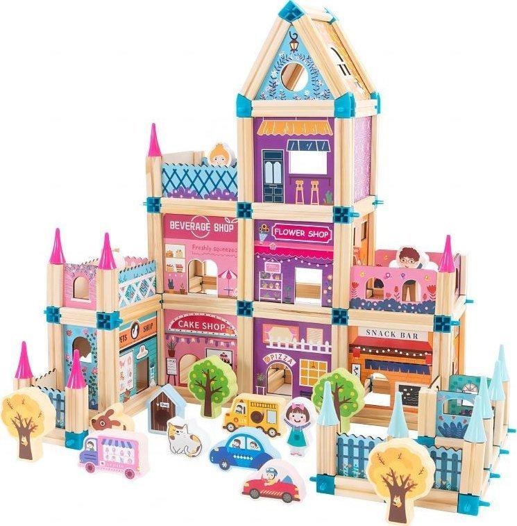 Дитячий конструктор дерев'яний будинок принцеси для дітей 3+ 278 ел., фото 1