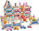 Дитячий конструктор дерев'яний будинок принцеси для дітей 3+ 278 ел., фото 3