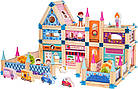 Дитячий конструктор дерев'яний будинок принцеси для дітей 3+ 278 ел., фото 4