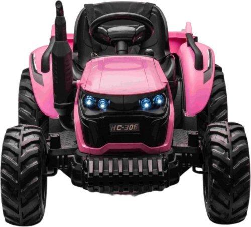 Дитячий акумуляторний трактор GROW 1804 Рожевий, фото 1