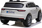 Дитяча акумуляторна машинка Porsche Cayenne S Біла, фото 4