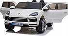 Дитяча акумуляторна машинка Porsche Cayenne S Біла, фото 7