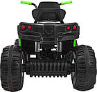 Дитячий акумуляторний квадроцикл 2,4 ГГц Зелений, фото 3