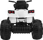 Дитячий акумуляторний квадроцикл Білий, фото 3
