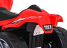 Дитячий акумуляторний квадроцикл Little Monster Червоний 25 Вт привід, фото 9