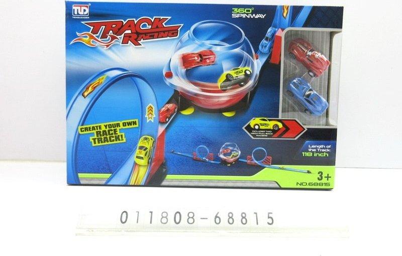 Двосмуговий гоночний трек з м'ячем для дітей 3+ Конструктор 28 ел., фото 1