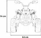 Дитячий акумуляторний квадроцикл Maverick Quad  Коричневий, фото 7
