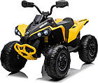 Дитячий акумуляторний квадроцикл Maverick Quad Жовтий, фото 2