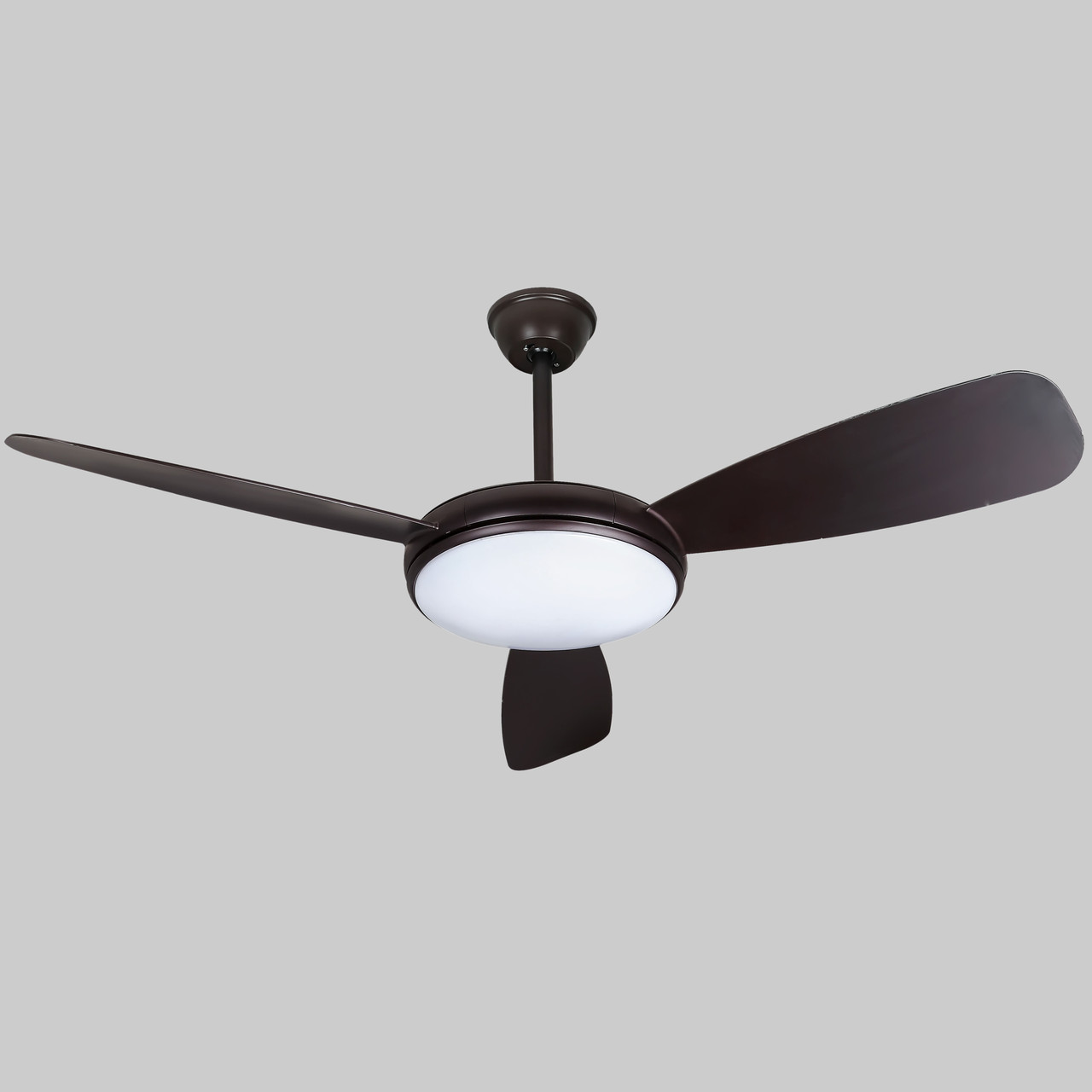 Люстра-вентилятор чорна з пультом 30W 130см (94-7102 (52) BK)