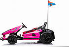 Дитячий акумуляторний картинг Speed 7 Drift King Рожевий, фото 2