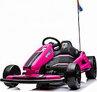 Дитячий акумуляторний картинг Speed 7 Drift King Рожевий, фото 6