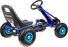 Дитячий педальний картинг пневматичний 3+ Синій, фото 2