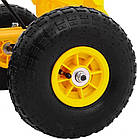 Дитячий педальний картинг Чемпіон 3+ Жовтий, фото 8