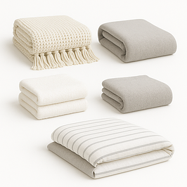 Пледи та рушники