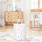 Кошик для іграшок Nukido білий в зірочки, фото 9