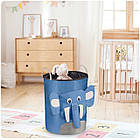 Кошик для іграшок Nukido блакитний слоник, фото 9