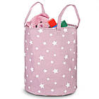 Кошик для іграшок Nukido рожевий з зірками, фото 2