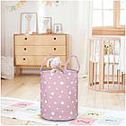 Кошик для іграшок Nukido рожевий з зірками, фото 10